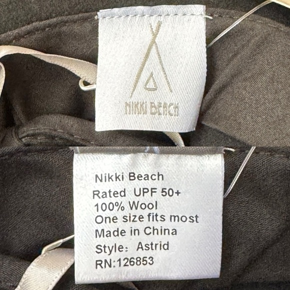 NWT Nikki Beach Astrid Wool Western Hat in Black One Size - Picture 10 of 11